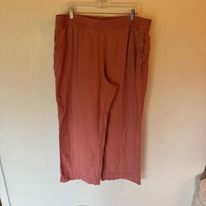 Old Navy Women's pink high rise Wide Leg Pants size XL
